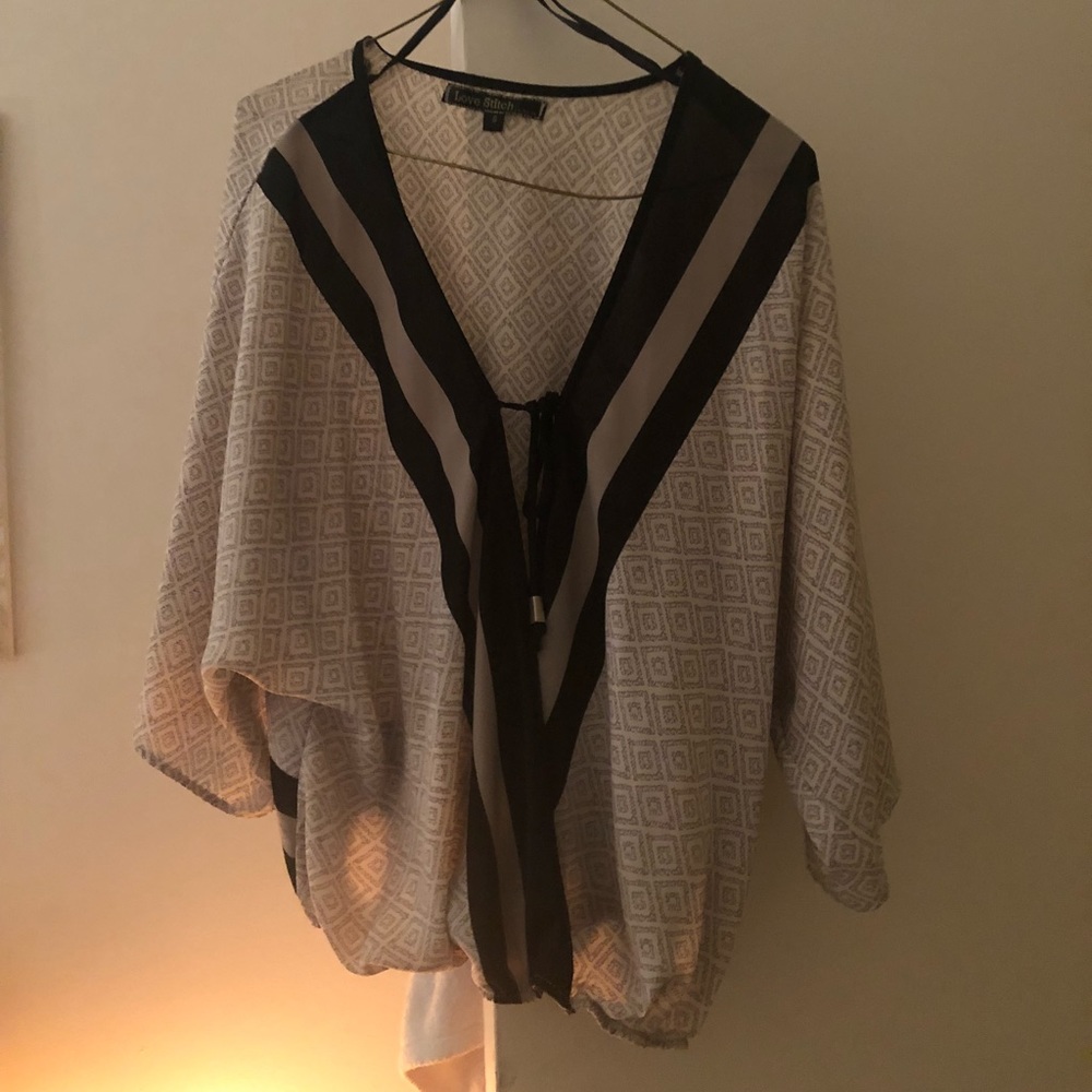 sheer patterned top